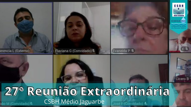 O CSBH Médio Jaguaribe teve sua 27° Reunião Extraordinária