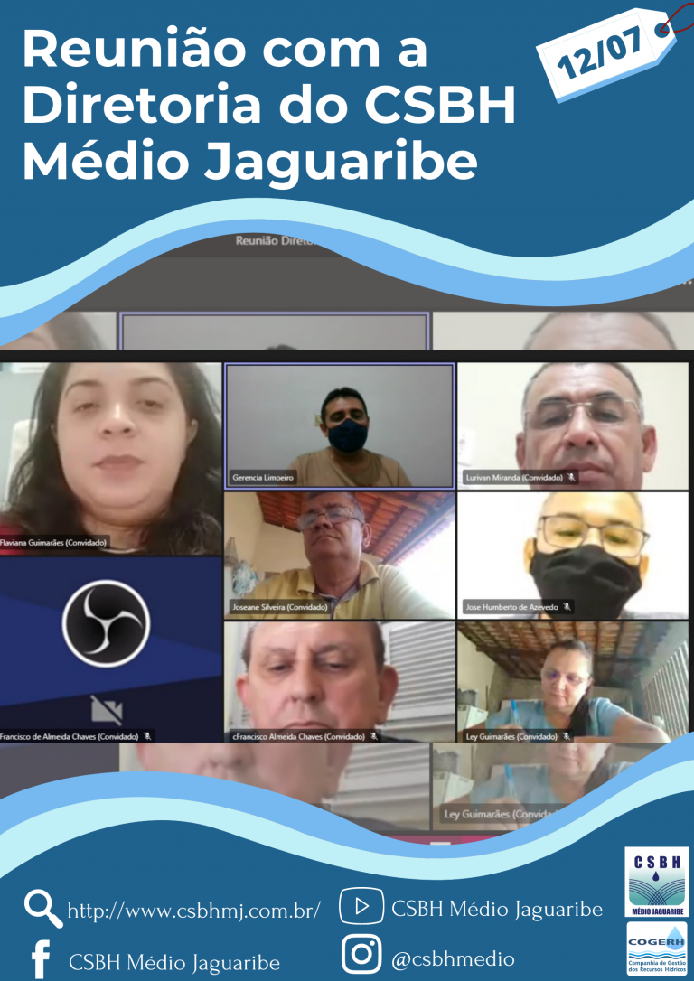 A diretoria do CSBH Médio Jaguaribe reúne-se para discutir os detalhes da 28° Reunião Extraordinária
