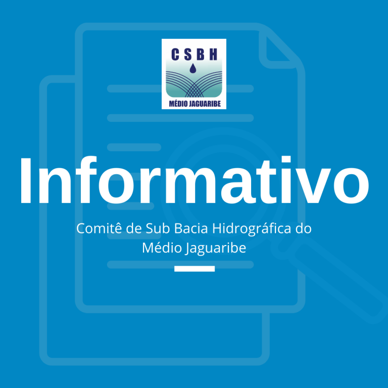 INFORMATIVO SOBRE A ELEIÇÃO PARA PREENCHIMENTO DE VACÂNCIAS DO CSBH MÉDIO JAGUARIBE
