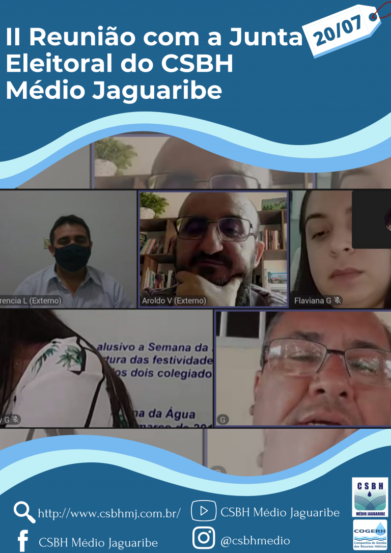 Junta Eleitoral reúne-se para discutir os últimos detalhes da eleição para preenchimento de vacâncias do CSBH Médio Jaguaribe