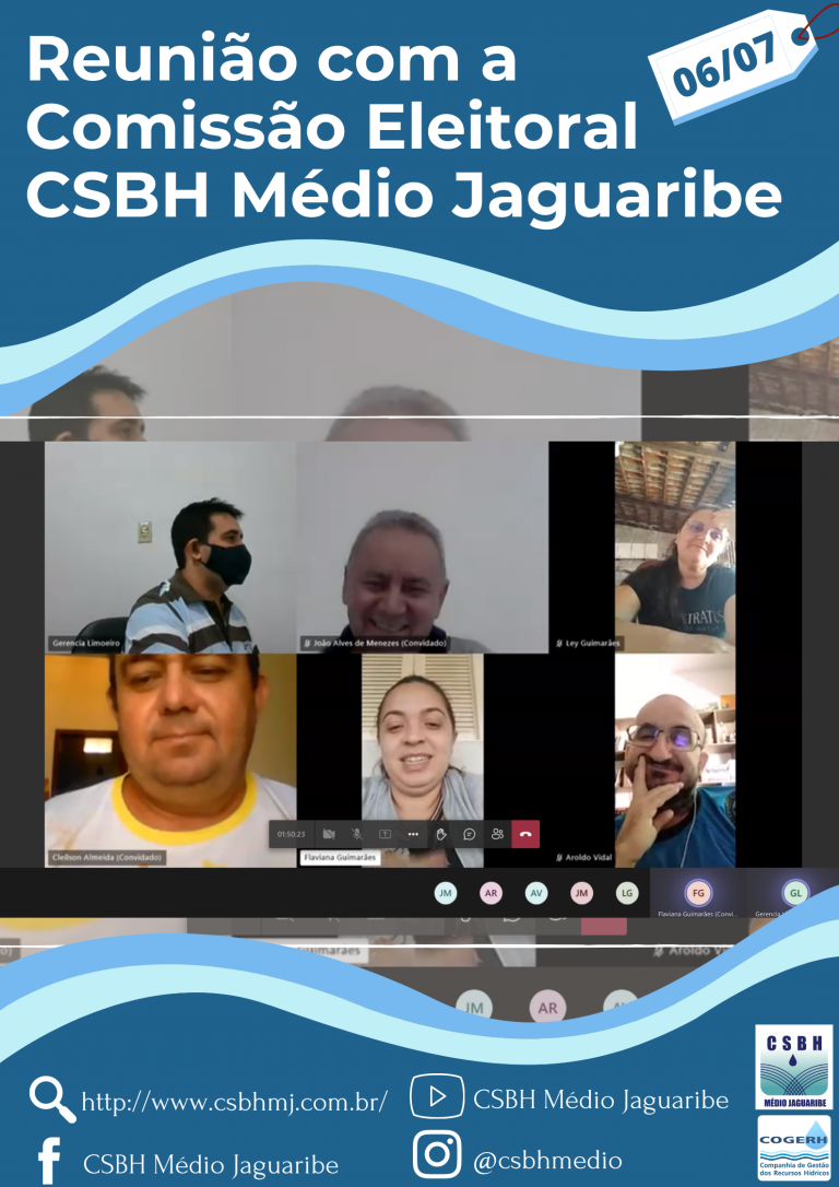 Comissão Eleitoral reúnem-se para a construção do Edital para o preenchimento de vacância do CSBH Médio Jaguaribe